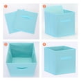 thumbnail image 3 of Unique Bargains Fabric Storage Cube Storage Bin Light Blue 11*10.6*10.6in, 3 of 6