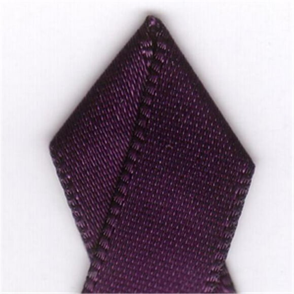Papilion R074300060285100Y Ruban de Satin Simple Face 100 Mètres - Prune