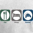 thumbnail image 3 of CafePress - Eat Sleep Gamer Women's Long Sleeve T Shirt - Women's Long Sleeve Graphic Casual T-Shirt, 3 of 4
