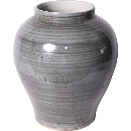 

Jar Open Mouth Iron Gray Colors May Vary Varying New Handmade Hand-Crafte LA-832