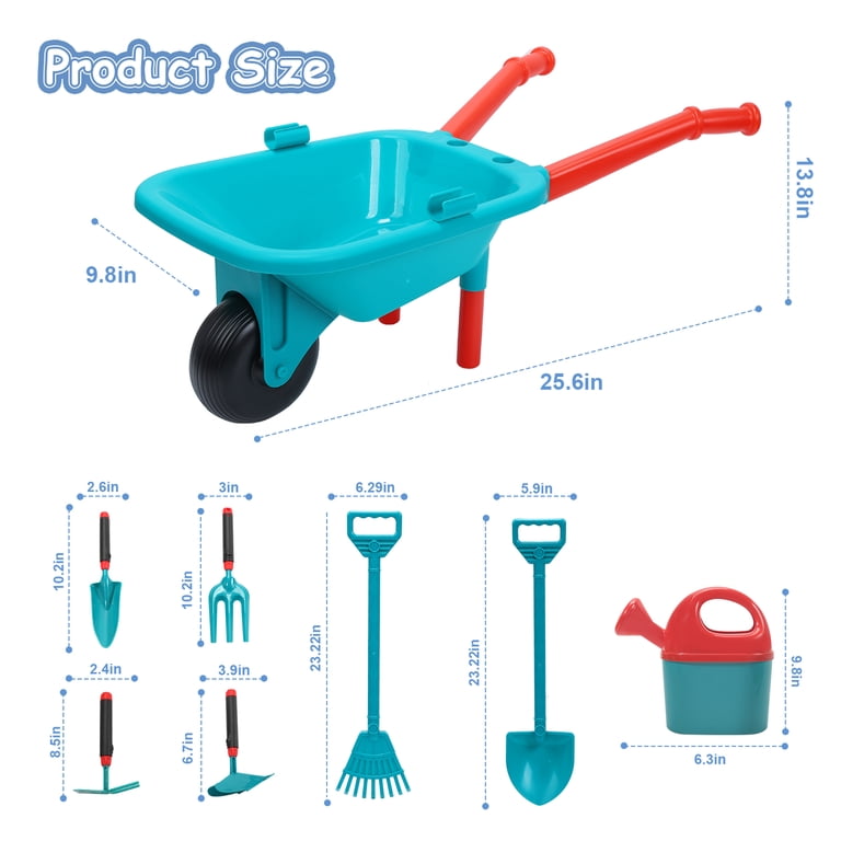 JoyStone Kids Gardening Tool Set, Wheelbarrow 21 Pieces photo 2