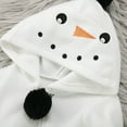 thumbnail image 6 of Baby Snowsuit Christmas Role Play Animal Snowsuit Hooded Romper Bodysuits Baby Girl Winter Clothes White 18 Months-24 Months, 6 of 7