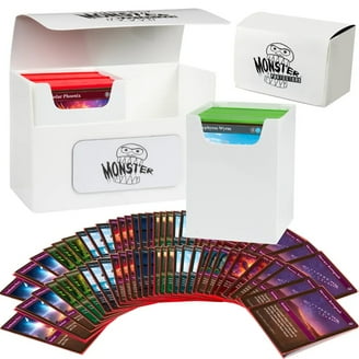 Monster Protectors Trading Card Triple Deck Storage Box, White
