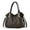 D, variant on Large Capacity Trendy Print Shoulder Bag for Women Vegan Leather Long Top Handle Tote Bag Handbag