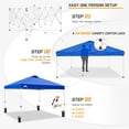 thumbnail image 4 of EAGLE PEAK 10'x10' Pop-up Canopy Tent with Wheeled Carry Bag, Easy Set Up Tent Canopy, Blue, 4 of 11