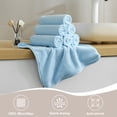 thumbnail image 4 of Jessy Home 12 Pack Light Blue Washcloths for Bathroom 13x13 Inch Ultra Soft Hand Face Towels, 4 of 7