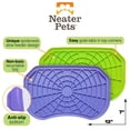 thumbnail image 5 of Neater Pets Neat-Lik Slow Feed Licking Pad for Dogs & Cats, Purple & Green Mats, 2 Pack, 5 of 10