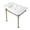 White / Brushed Brass, variant on Kingston Brass KVPB37221Q0 Monarch 37" Ceramic Console Sink with Stainless Steel Legs (1-Hole), White/Matte Black