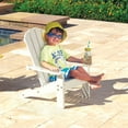 thumbnail image 2 of KidKraft Wooden Adirondack Child's Outdoor Chair, Kid's Patio Furniture, White, For Ages 3+, 2 of 4
