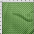 thumbnail image 4 of oneOone Velvet Green Fabric Asian Ornamental Tile Craft Projects Decor Fabric Printed By The Yard 58 Inch Wide, 4 of 4