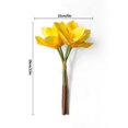 thumbnail image 2 of Flor de orquídea artificial banquete de boda falso orquídea mesa centro de mesa flor de tela de seda, amarillo 4 Piezas Noticed HA6707-04B, 2 of 6