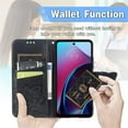 thumbnail image 4 of Compatible with Motorola Moto G Stylus 5G 2022 Wallet Case for Women, Leather Flip Folio with Kickstand Magnetic and Card Holder Protective Case for Moto G Stylus 5G 2022 Butterfly Black SD, 4 of 14