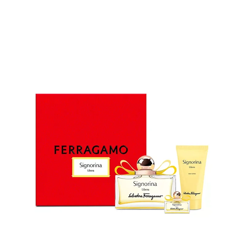 Salvatore Ferragamo Signorina Libera 3.4 EDP+ 1.7 lotion+ travel