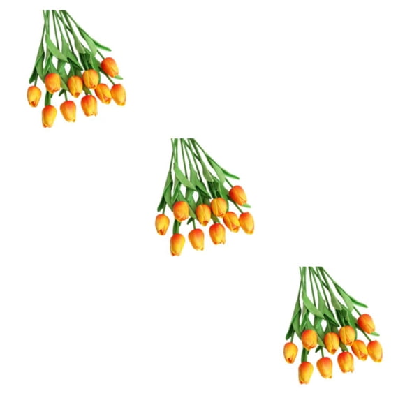 10 Piezas de Flores Artificiales Wosthever Naranja