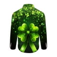 thumbnail image 4 of QATAINLAV St Patricks Day Shirts for Men Funny Shamrock Print Irish Shirts Long Sleeve Button Down Hawaiian Shirt 2025 Casual Lapel Blouse Tops Multicolor XL Lightning Sale, 4 of 6