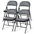 thumbnail image 1 of Patiojoy Chaise Pliante Rembourrée en Tissu Portable Lot de 4, 1 of 9