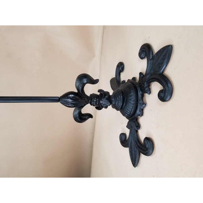 Fleur Fluer de Lys Toilet Paper Stand Portable Cast Iron