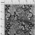 thumbnail image 2 of oneOone Viscose Jersey Black Fabric Asian Paisley Sewing Fabric By The Yard Printed Diy Clothing Sewing Supplies 60 Inch Wide, 2 of 4