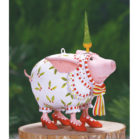 patience brewster krinkles mini nanette pig ornament krinkles christmas ornaments