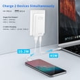 thumbnail image 4 of Cargador de pared USB C XSUFR 65W GaN de doble puerto para dispositivos, 4 of 7