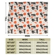 thumbnail image 3 of DouZhe Ultra-Soft Micro Fleece Lightweight Flannel Bed Blanket, Spooky Cat Pumpkin Halloween Print Cozy Warm Throw Blankets, 80"x60", 3 of 7