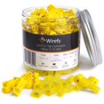 thumbnail image 1 of Wirefy 120 PCS Conectores de cable de grifo en T - Conectores de cable de empalme rápido - para uso de bajo voltaje - Grifos de cable de desconexión rápida - Amarillo 12-10 AWG, 1 of 5