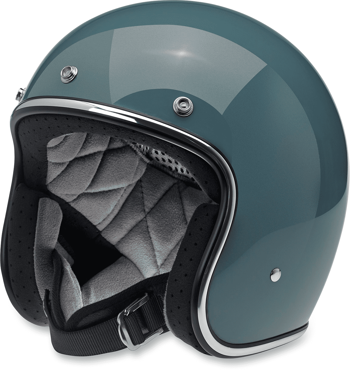 BILTWELL Bonanza Open Face Solid Color Helmets Flat Olive Md BHOLVFLGRNMED  