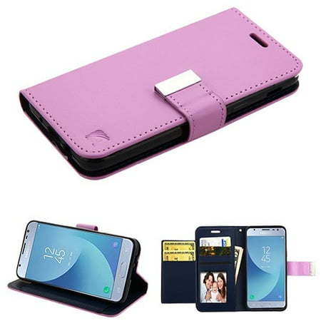 Phone Case for Samsung Galaxy J3 2018, J337, J3 V 3rd Gen, J3 Star, J3 Achieve, Express Prime 3 Phone Case Leather Flip Credit Card Cash Wallet Stand Pouch Folio Magnet extra Slots Cover -