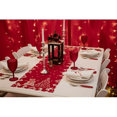 

Snowman with Snowflakes Trees Runner (13.5 x 27 && 15 x 33 /51 )