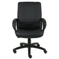 thumbnail image 6 of Boss Office Products Black Mid-back Leather Executive Chair, 6 of 8