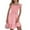 Y70-Pink, variant on PRfgtbd Girls Summer Dresses Smocked Sleeveless Solid Color Flutter Sleeve Swing Casual Dress A-Line Vacation Sundress Kids Holiday Dresses