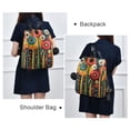 thumbnail image 4 of FORMRS Women's Travel Backpack Purse Anti-Theft Hidden Pockets Casual Shoulder Bag, Red Colorful Flowers with Dots, 4 of 7