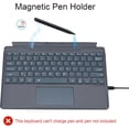 thumbnail image 5 of Slim Surface Type Cover for Pro 11/10/9/8/X 13", Backlit Keyboard with Trackpad and Pen Holder,Fossil, 5 of 6