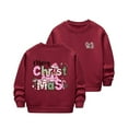 thumbnail image 1 of Birdeem Chandail Imprimé de Noël pour Enfants, Col Rond Manches Longues Doublé en Polaire pour Enfants, 1 of 8