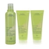 Aveda Be Curly Shampoo 8.5 oz, Be Curly Conditioner & Curl Enhancer 6.7 Oz Each Set for Wavy to Curly Hair