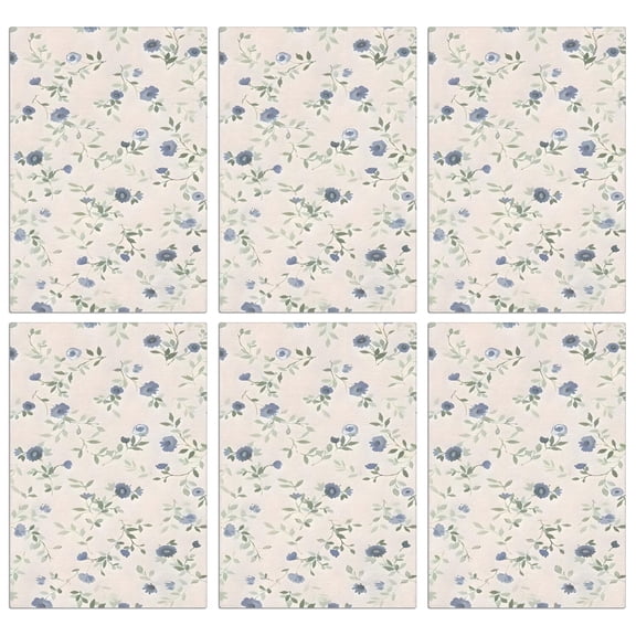 6 Pcs Funny Kitchen Towels,Pioneer Flower Floral Print Pattern Microfiber Dish Towels,Kitchen Tea Towels,Kitchen Towel Set (18" X 26")