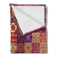 thumbnail image 2 of Spanish Soft Flannel Fleece Throw Blanket, Azulejo Moroccan Tiles in Vibrant Historical Cultural Artwork Mosaic Print, Cozy Plush for Indoor and Outdoor Use, 70" x 90", Multicolor, by Ambesonne, 2 of 5