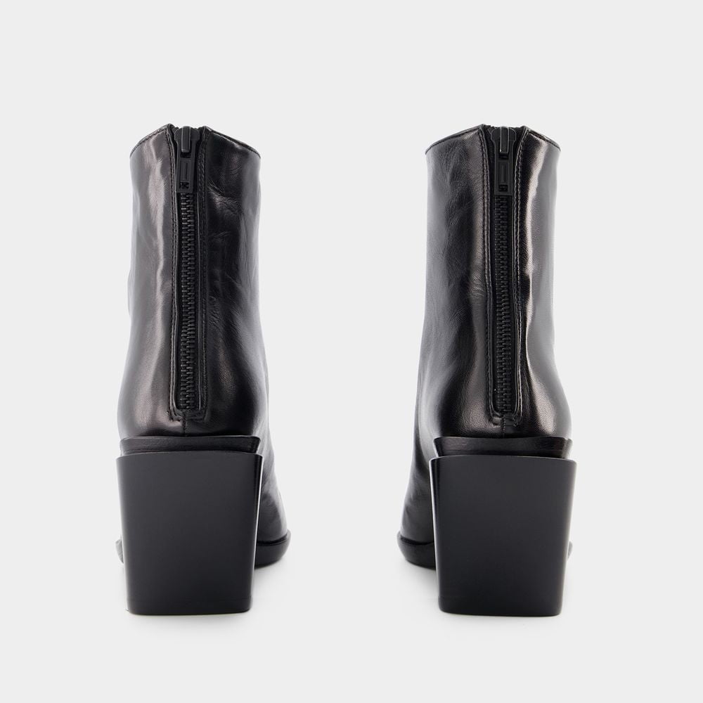 【関税込み】Florentine Ankle Boots - Ann Demeulemeester - Bl Ann Demeulemeester Florentine Ankle Boots - Black - Leather