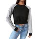 thumbnail image 1 of Gibobby Casual Sudadera para Mujer Sudaderas Camisa de Cuello Redondo Sólido de Manga Larga para Mujer atlético(Gris,M), 1 of 5