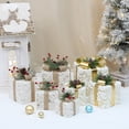 thumbnail image 1 of Juego de Cajas de Regalo Ganfancp con Marco de Hierro de 8 Pulgadas Decoraciones Apilables Atrezzo para Decorar Escenas Navideñas 1X4 Estuche de Regalo Sin Luz, 1 of 7