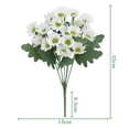 thumbnail image 4 of Artificial Outdoor Flowers Uv Resistant, White Daisy Flowers Artificial, Outdoor Flowers Uv Resistant, Patio Decorations Outdoor, 1 Pc, 4 of 8