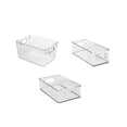 thumbnail image 1 of 16 contenedores organizadores para refrigerador - Cestas de plástico para organización y almacenamiento de despensa - Organizador de alimentos para refrigerador Hy, 1 of 5