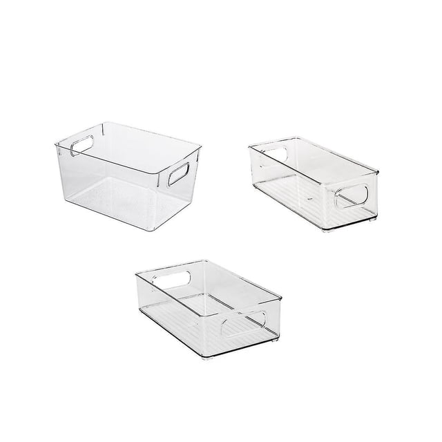 16 contenedores organizadores para refrigerador - Cestas de plástico para organización y almacenamiento de despensa - Organizador de alimentos para refrigerador Hy