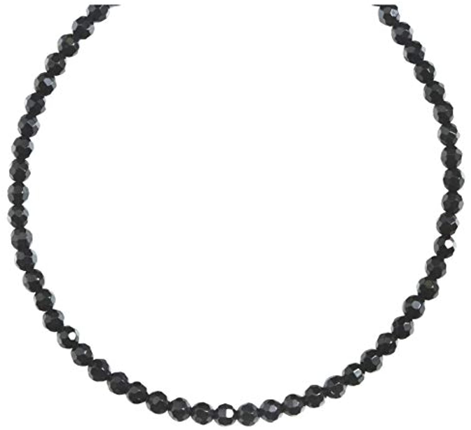 faceted onyx necklace