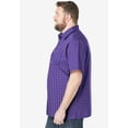 thumbnail image 3 of KingSize Men's Big & Tall Wrinkle-Resistant Short Sleeve Button Down, Printed, 3 of 5