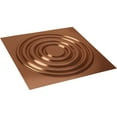 thumbnail image 6 of 19 5/8"W x 19 5/8"H Wade EnduraWall Decorative 3D Wall Panel, Bright Coat Copper (Covers 2.67 Sq. Ft.), 6 of 6