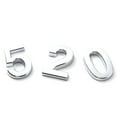 thumbnail image 3 of Pompotops 3 Inch Silve Modern House Numbers Mailbox Numbers 0-9 Self-Adhesive Street Door Home Address Metal Numbers For Outside Or Inside Signs Easy Install, On Clearance, 3 of 3