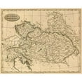 thumbnail image 3 of Arrowsmith, Aaron 14x12 Black Modern Framed Museum Art Print Titled - Austrian Dominions, 1812, 3 of 5