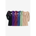 thumbnail image 6 of Woman Within Plus Size 7-Day Layered-Look Embroidered Henley Tunic, 6 of 6