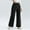 Black, variant on Generic Fashion Wide Leg Jeans for Women Elastic High Waisted Pull On Baggy Denim Pants